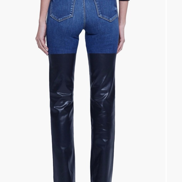 Ruth Mixed Media Coated
Straight Leg Jeans
Color: Magnolia/ Black Coated - Picture 4 of 10